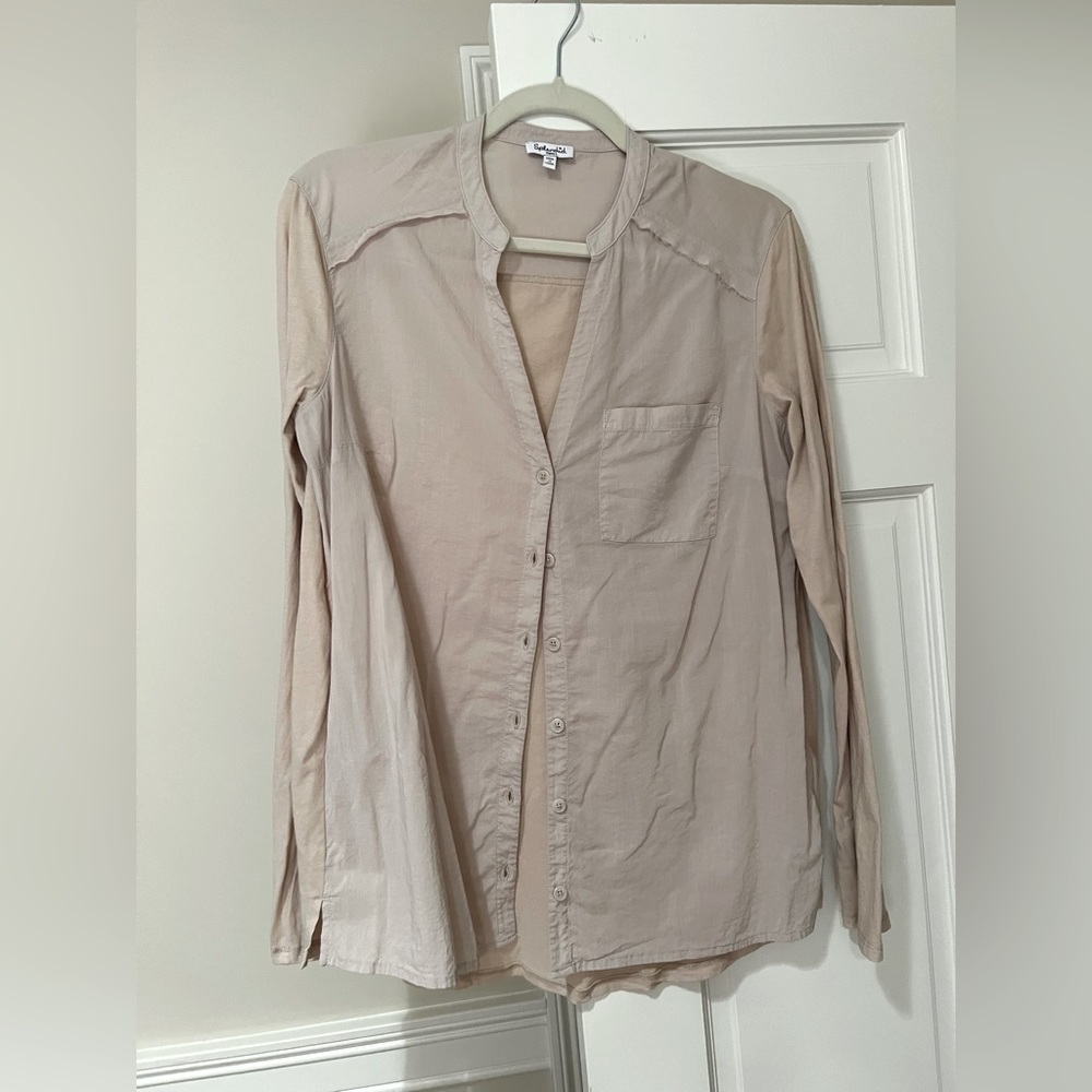Splendid nude bottom down shirt size small